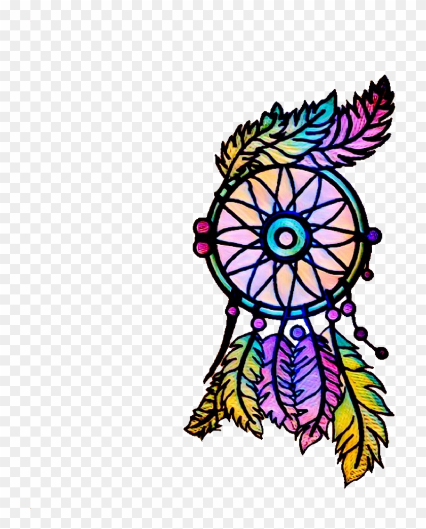 Ftestickers Dreamcatcher Colorful Aztec Boho Png Freest - Illustration Clipart #934386