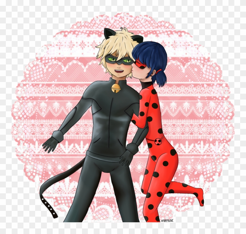 Miraculous Ladybug And Chat Noir By Rawrblueart Clipart #934420