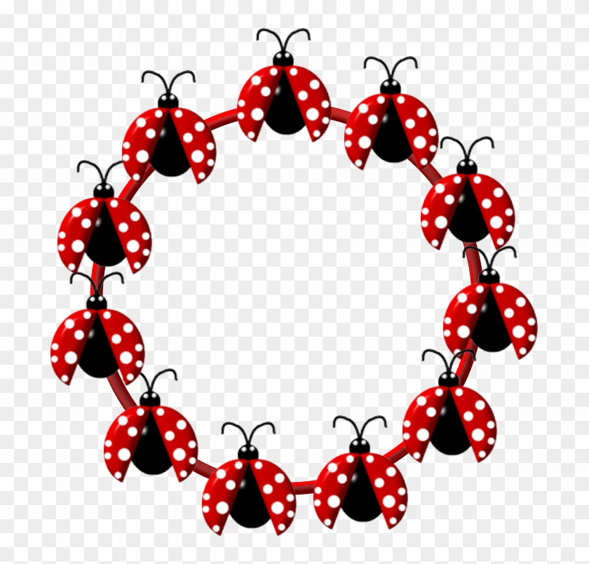 Cadres Vierges - Page - Frame Photo Ladybug Png Clipart #934562