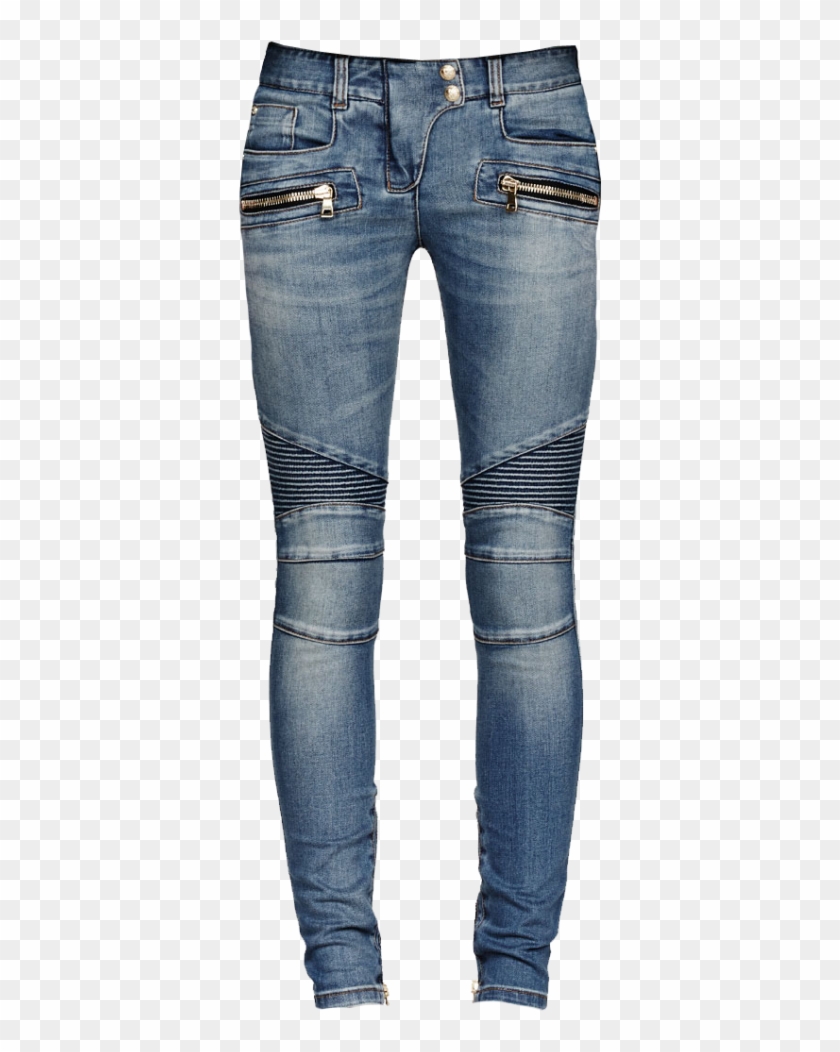 Biker Jeans Png Image Background - Jean Png Clipart
