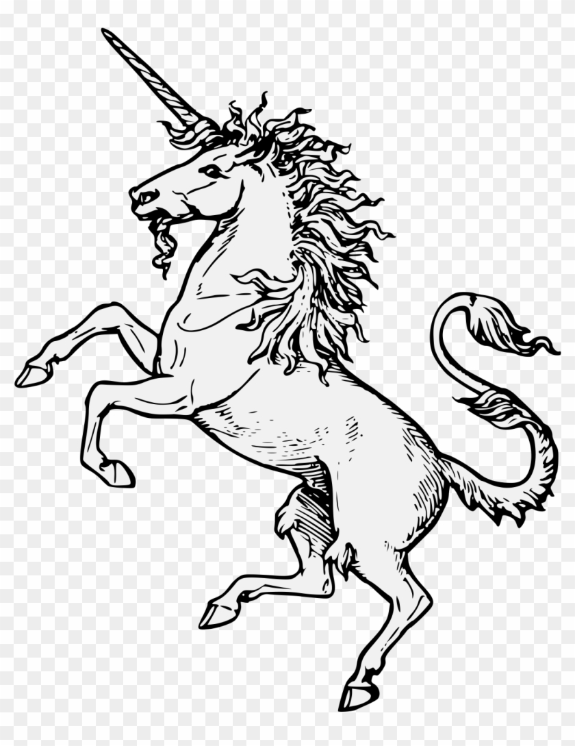 Details, Png - Heraldic Unicorn Png Clipart
