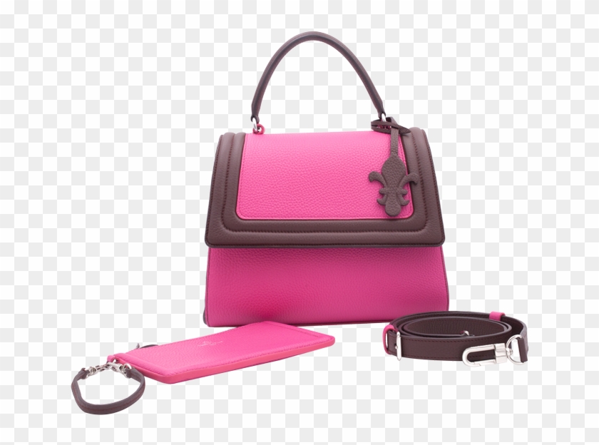 Gaby Mm Cuir Marignan Fuschia - Handbag Clipart
