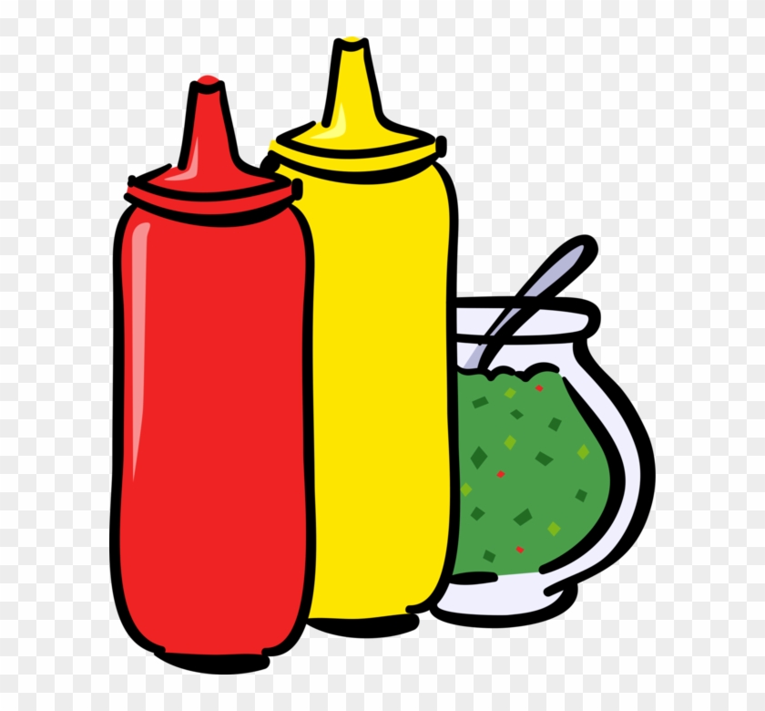 600 X 700 8 - Ketchup Mustard Relish Clipart - Png Download