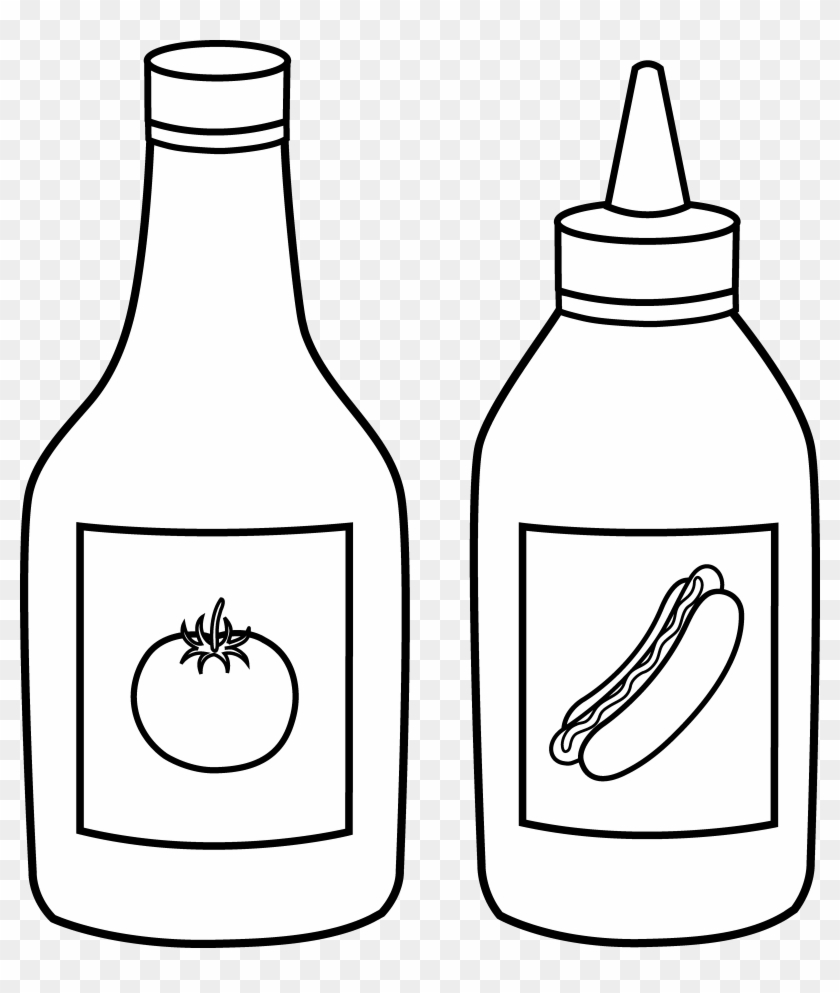 Jpg Black And White Download Inspirational Of Jug Clipart - Ketchup Bottle Clipart Black And White - Png Download