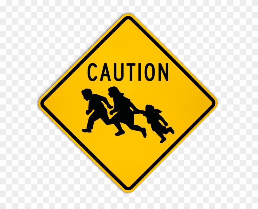 Caution Immigrant Crossing Sign - Road Closed Sign Clipart #935648