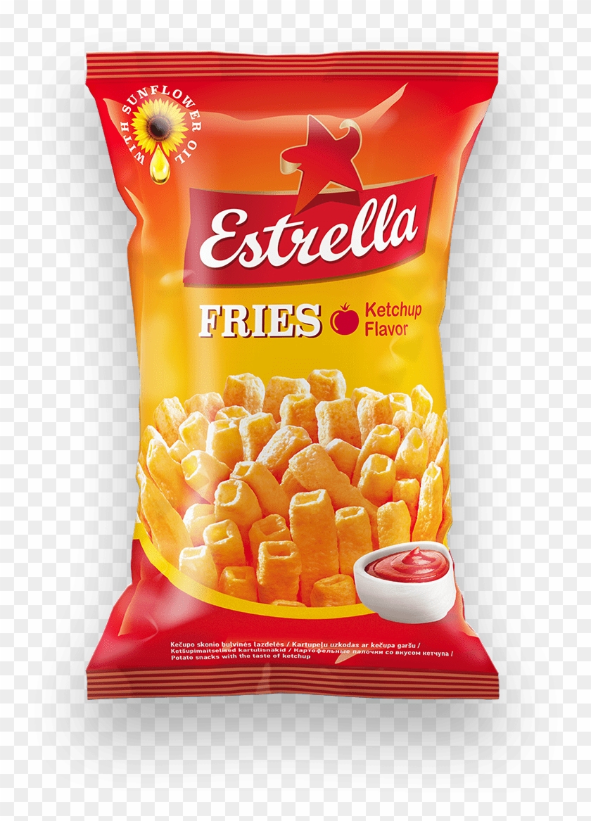 Estrella Ketchup Fries - Estrella Snack Clipart