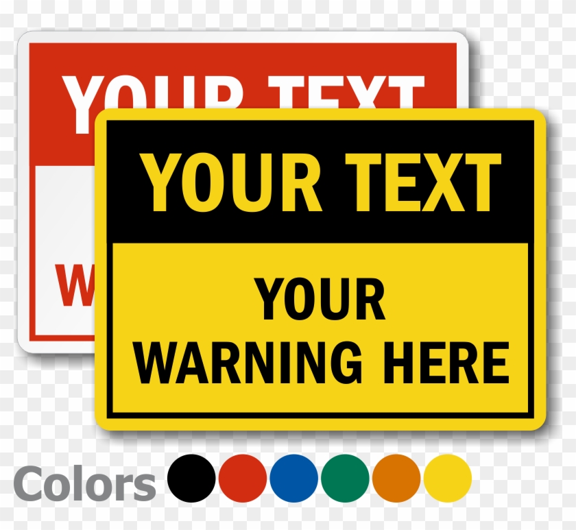 Zoom - Personalize - Warning Template Clipart
