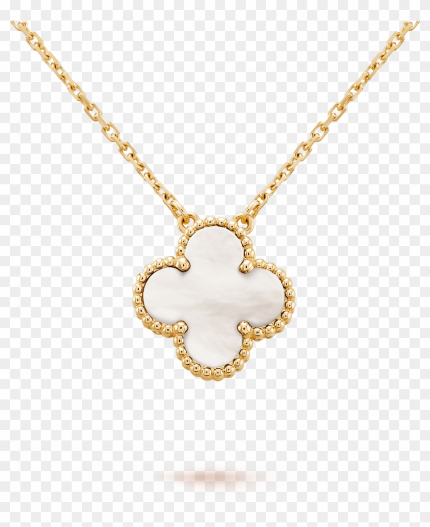 Vintage Alhambra Pendant - Van Cleef Necklace Green Clipart #935933