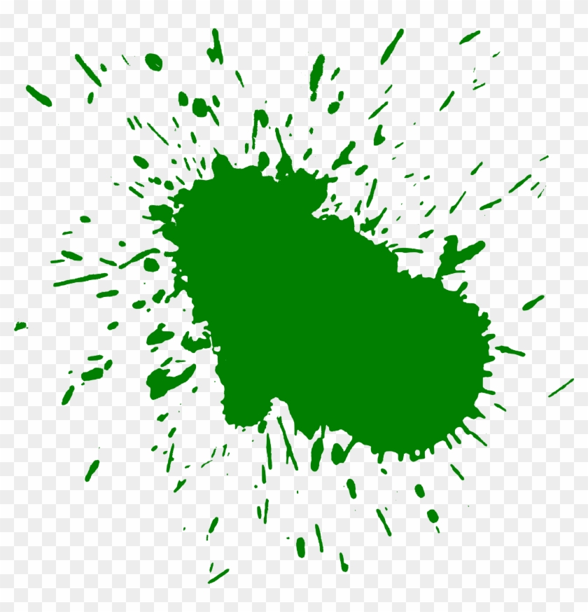 Transparent Green Paint Splatter - Green Paint Splat Png Clipart