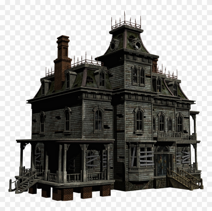 Mansion Png - Halloween House Transparent Png Clipart #936507