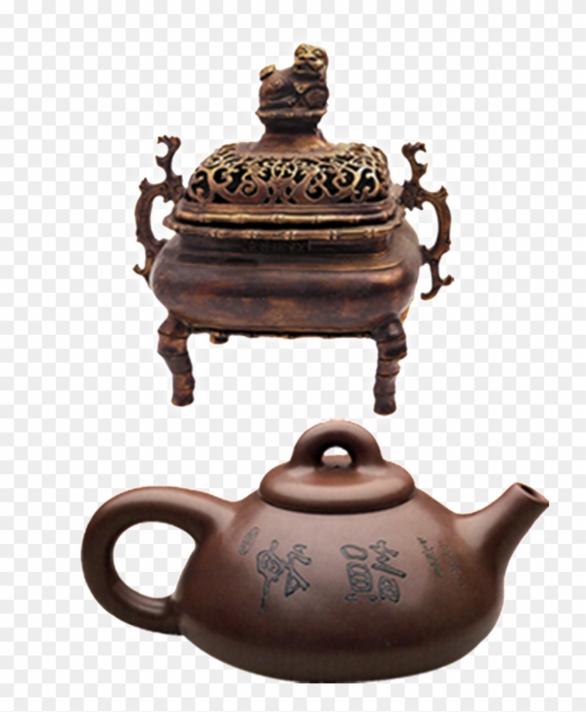 Classical Purple Sand Teapot Incense Burner Png Hd - Yixing Clay Teapot Clipart