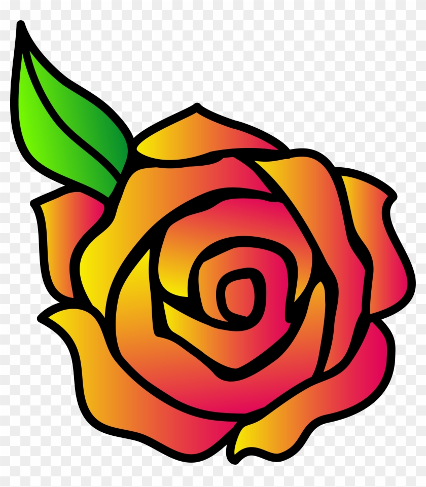 Scarce Pics Of Cartoon Roses Free Download Clip Art - Rose Cartoon - Png Download #936606