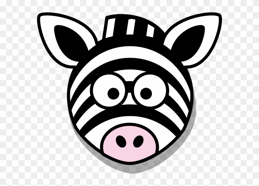 Animated Zebra Cliparts - Clipart Zebra Face - Png Download