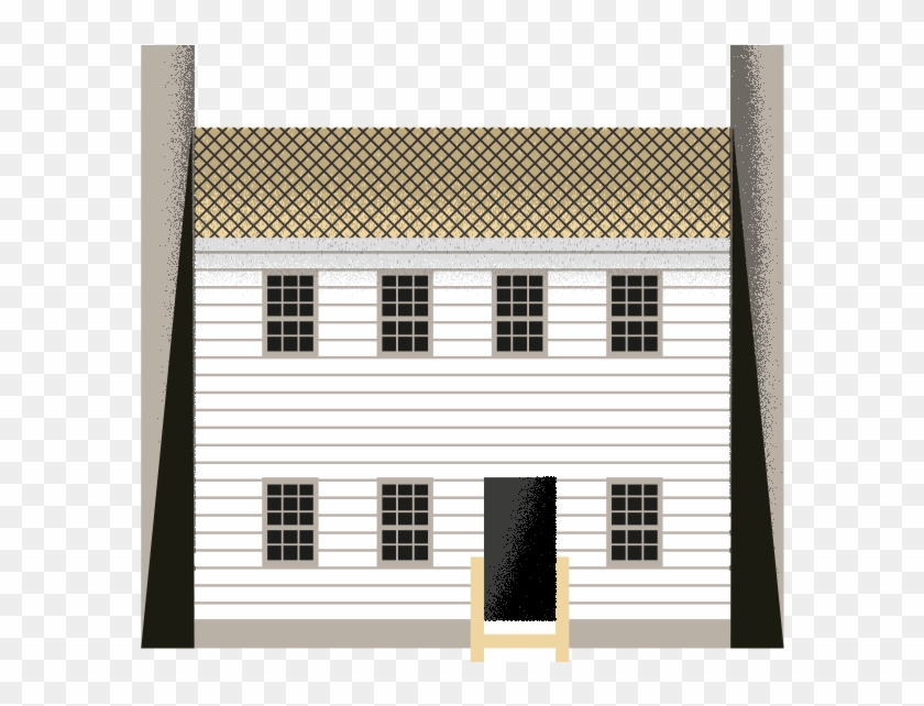 Also Known As The Joseph Caruso House, This Typical - Architecture Clipart