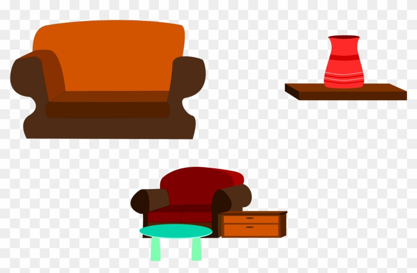 Clipart Sofas - Couch - Png Download #937083