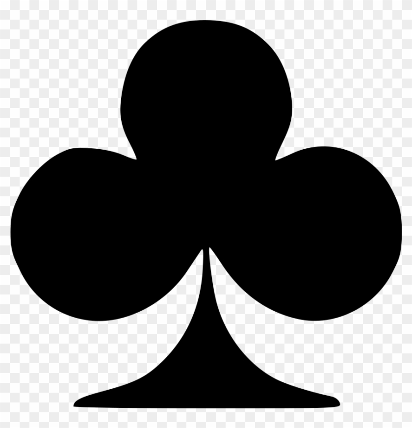 File - Card Club - Svg - Club Card Symbol Clipart