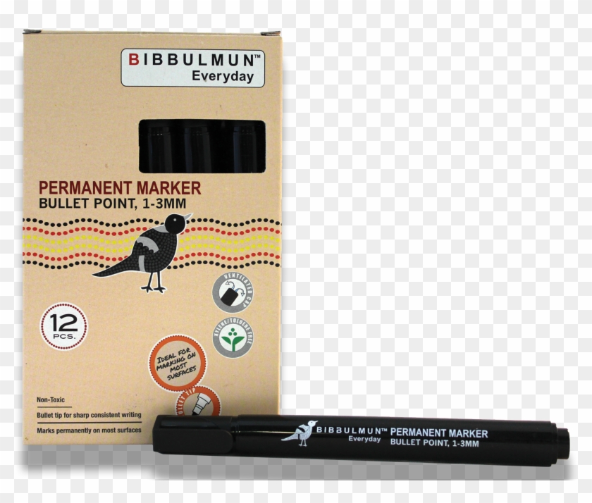 Permanent Marker Bullet Point 12-pack Black - Eye Liner Clipart #937608