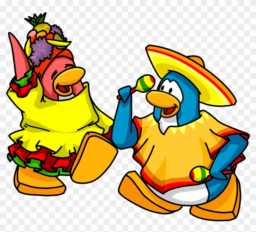 Image Winter Postcard Png Club Penguin Wiki - Fiesta Party Clipart #938065