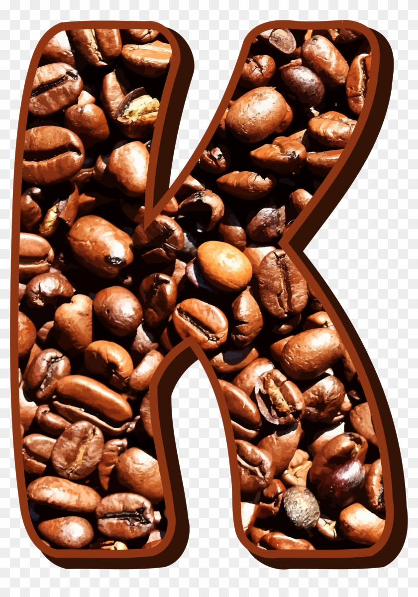 Big Image - Coffee Beans In Letter Clipart #938175