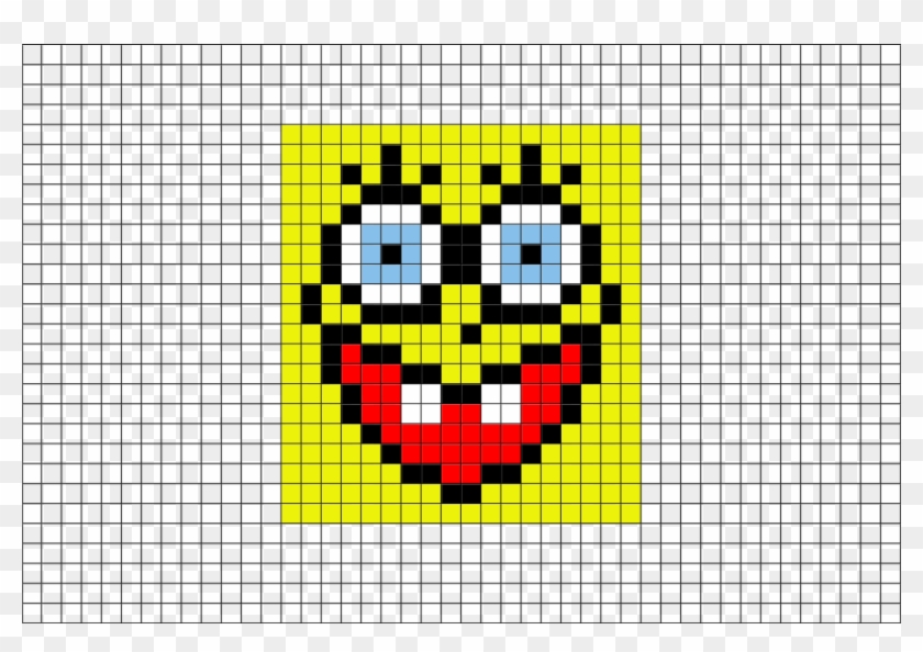 Sponge Bob Face Pixel Art From Brikbook - Pixel Spongebob Clipart #939101