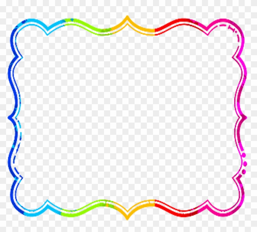 Rainbow Border Clipart - Cute Rainbow Border - Png Download