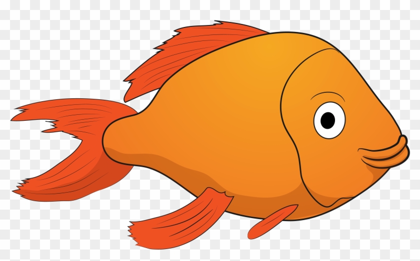 Cropped-fish Block1 - Garibaldi (fish) Clipart #939110