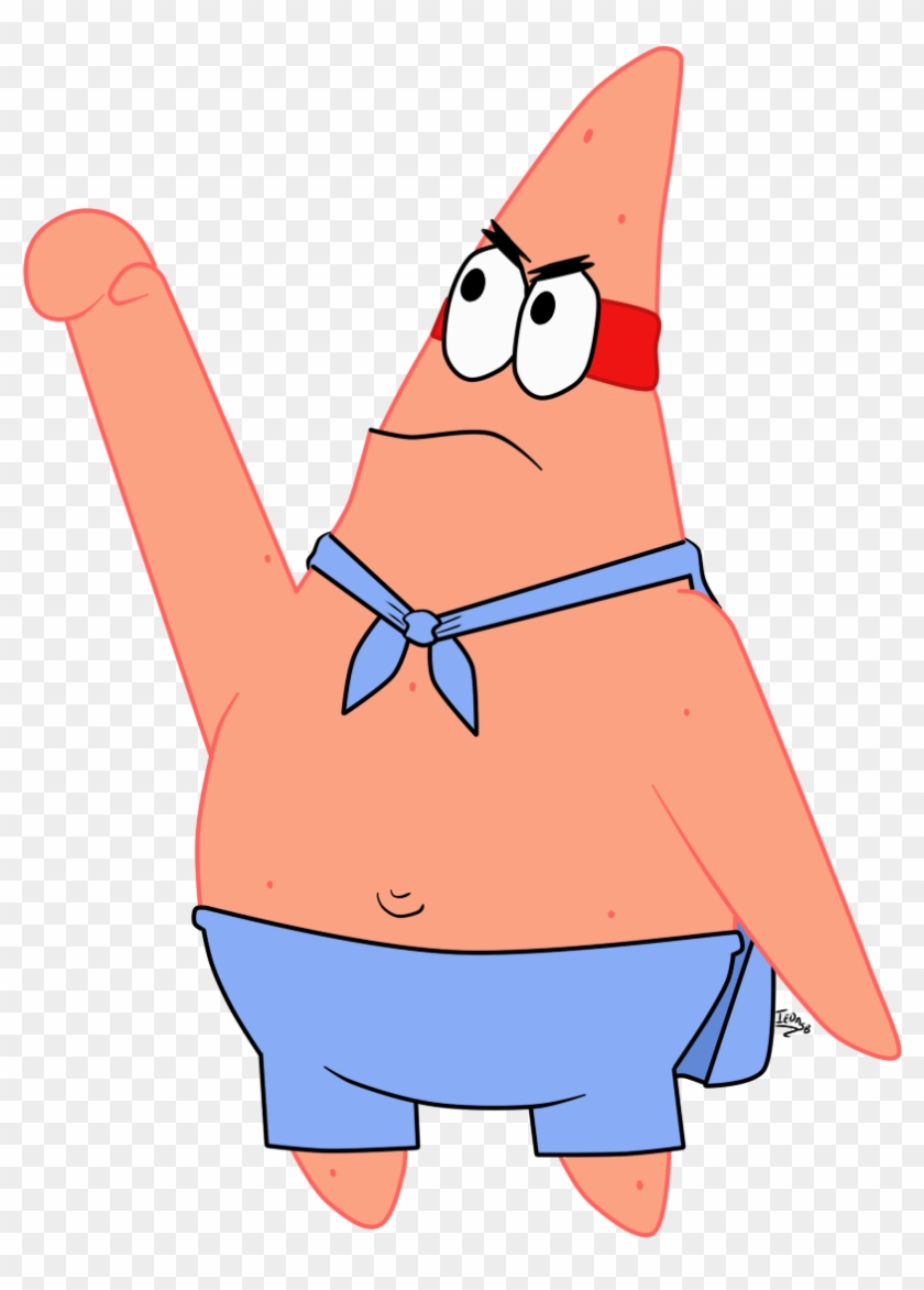 Patrick Star On Spongebob - Patrick Star Cartoon Png Clipart