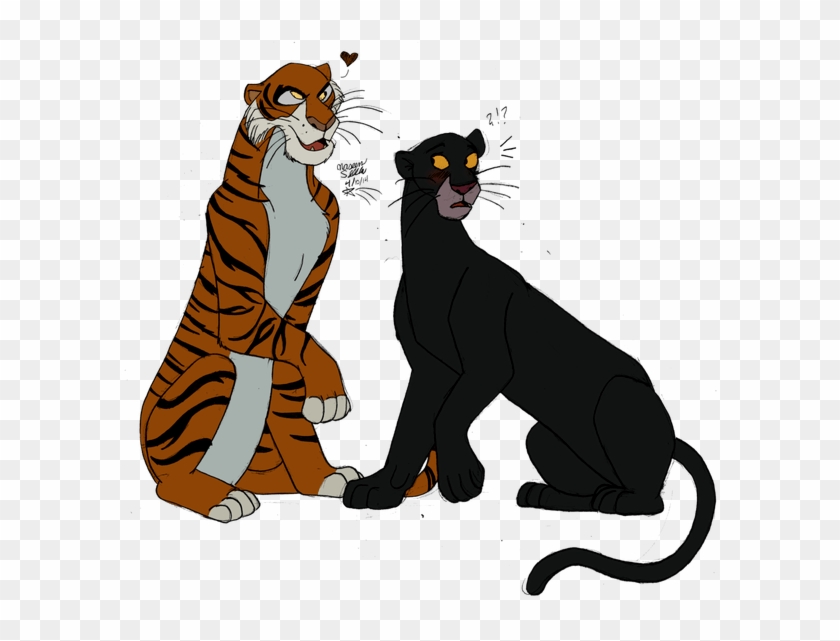 Glowing Eyes Meme Transparent Transparent Background - Jungle Book Bagheera And Shere Khan Clipart #939868