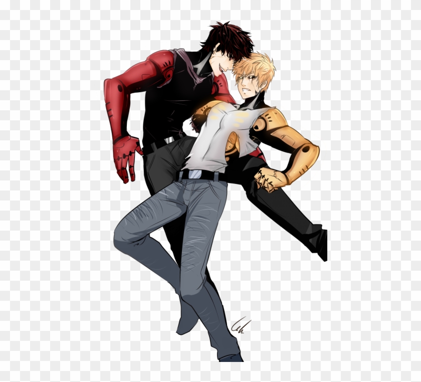 One Punch Man Clipart Pan - One Punch Man Dark Genos - Png Download