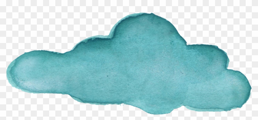 Free Download - Teal Watercolor Transparent Clipart #940327