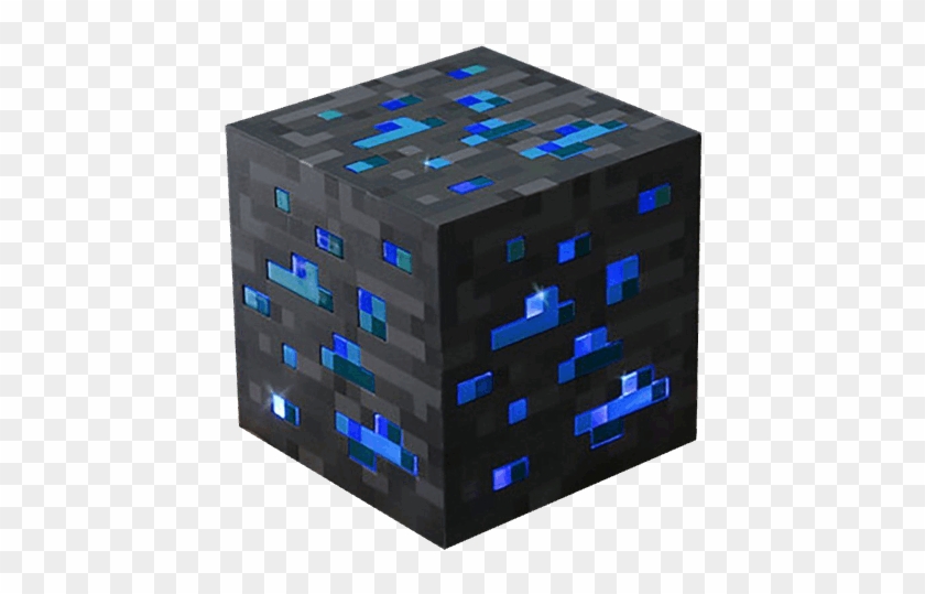 Light-up Diamond Ore - Minecraft Cube Clipart