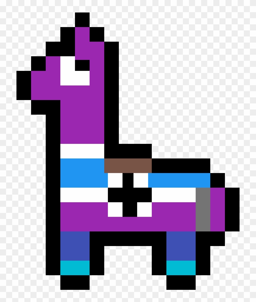 Fortnite Llama - Pixel Art Minecraft Fortnite Clipart