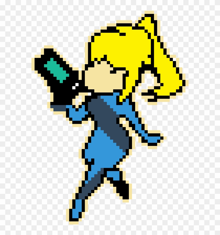 Samus Metroit - Pixel Art Samus Sans Armure Clipart