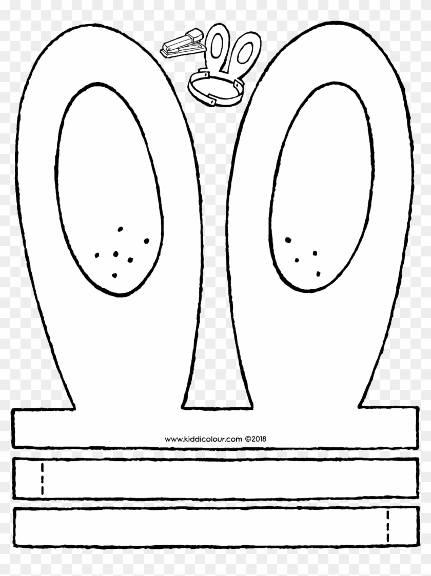 Easter Bunny Ears Png - Dieren Oren Tekening Clipart