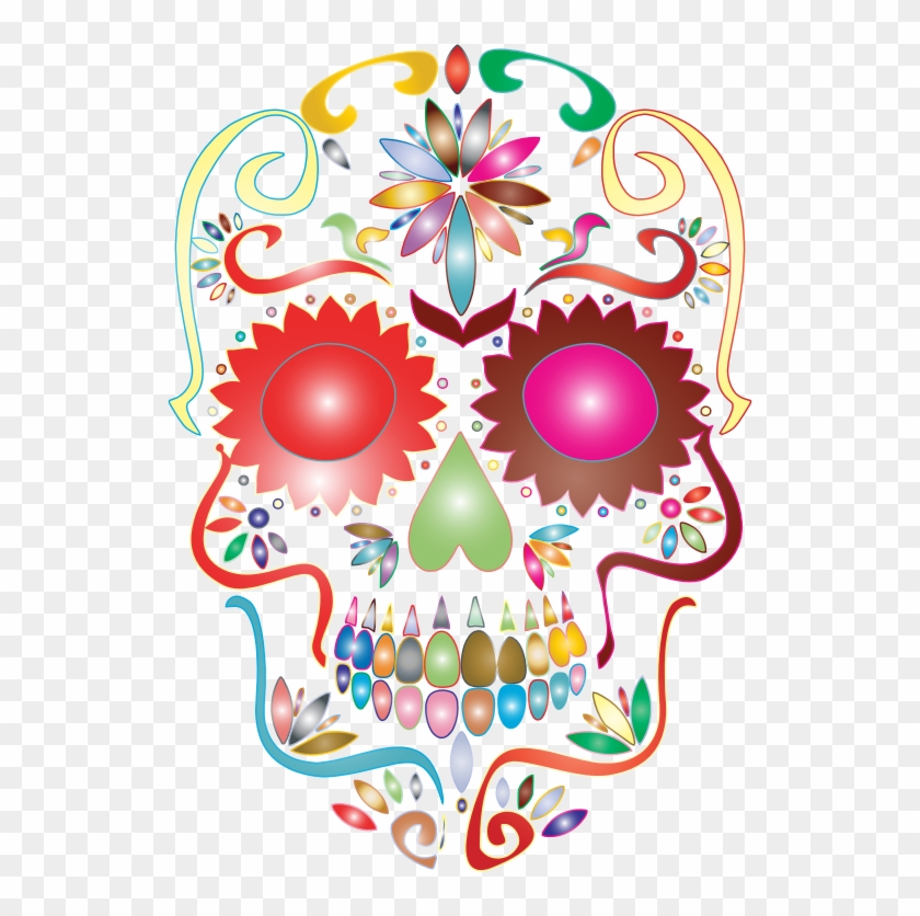 Medium Image - Sugar Skull Transparent Background Clipart