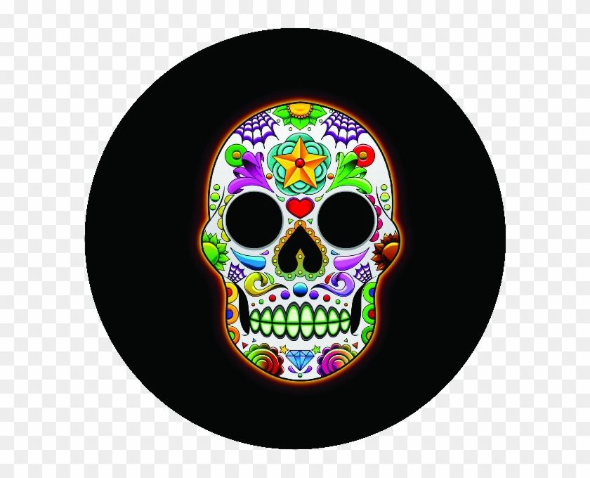 Sugar Skull Jeep Spare Tire Covers Clipart #942133