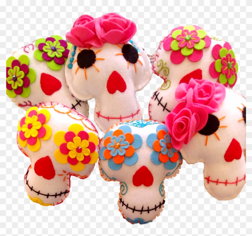 Toy Plush Sugar Skull Pillows Large - Baby Toys Clipart #942214