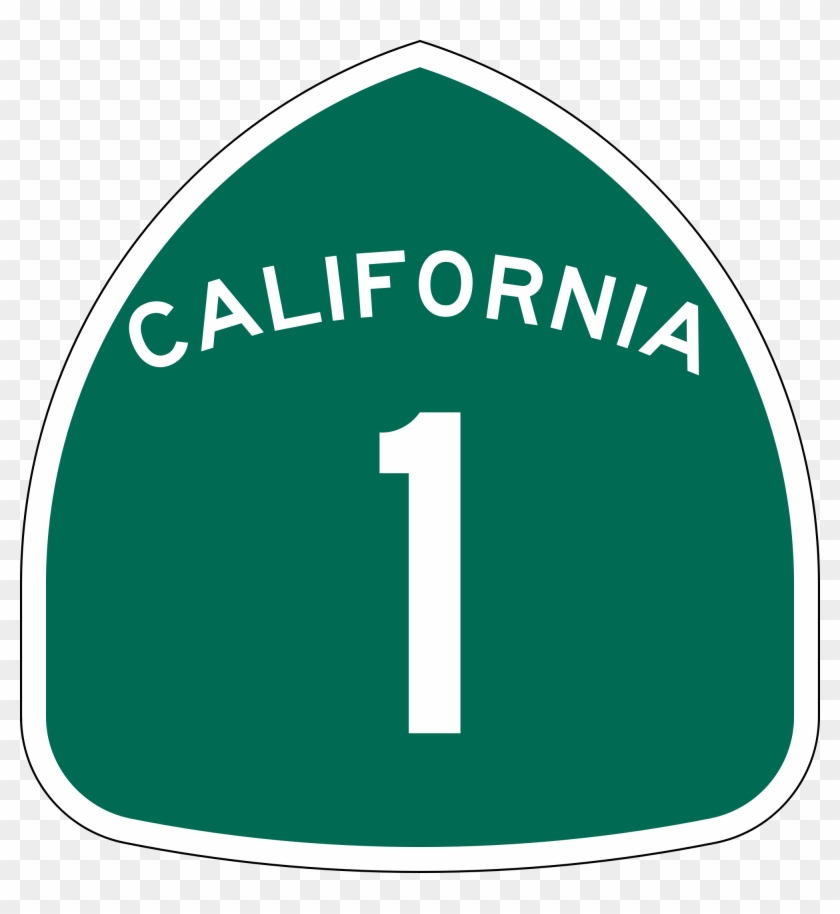 File - California 1 - Svg - California State Route 1 Sign Clipart #942851