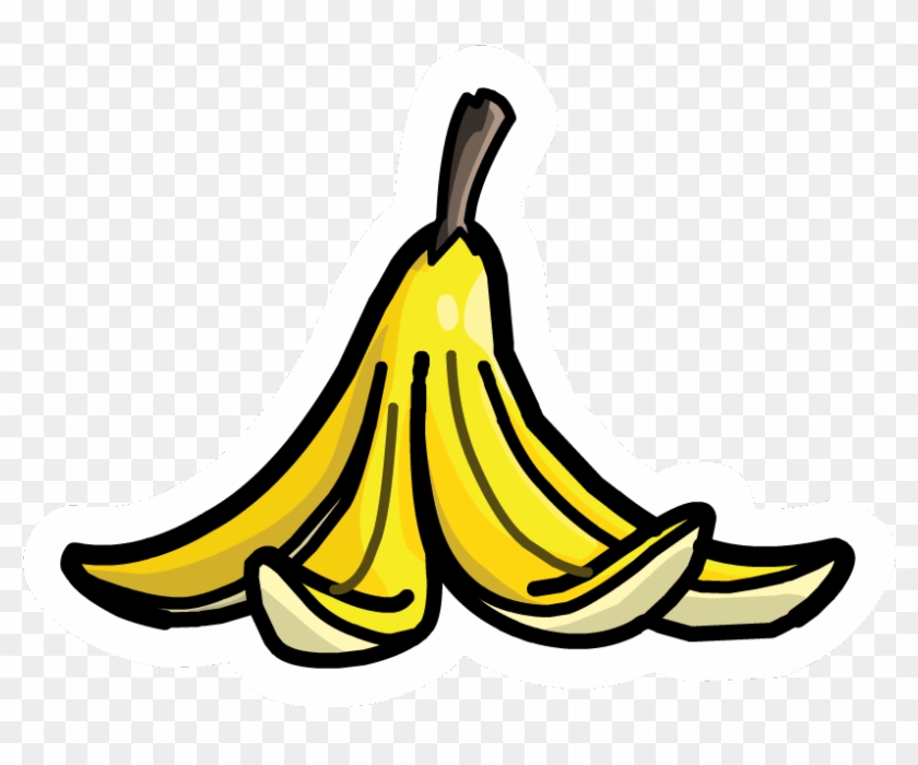 Banana Peel Pin - Banana Peel Png Clipart #942958