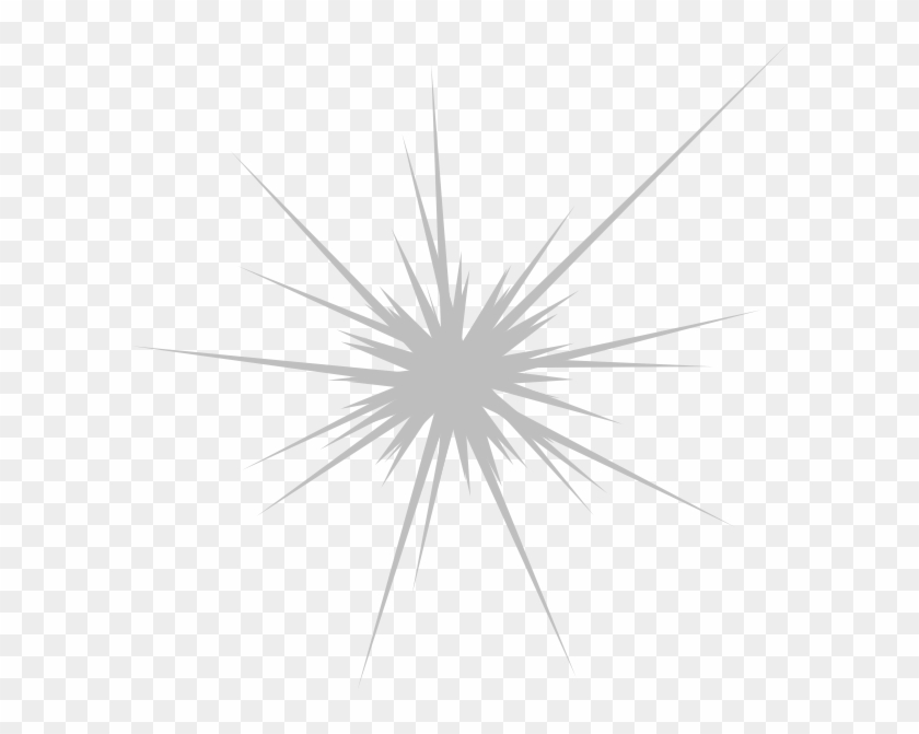 Gray Firework No Stars Clip Art At Clker - Sparkle Clip Art - Png Download #943257