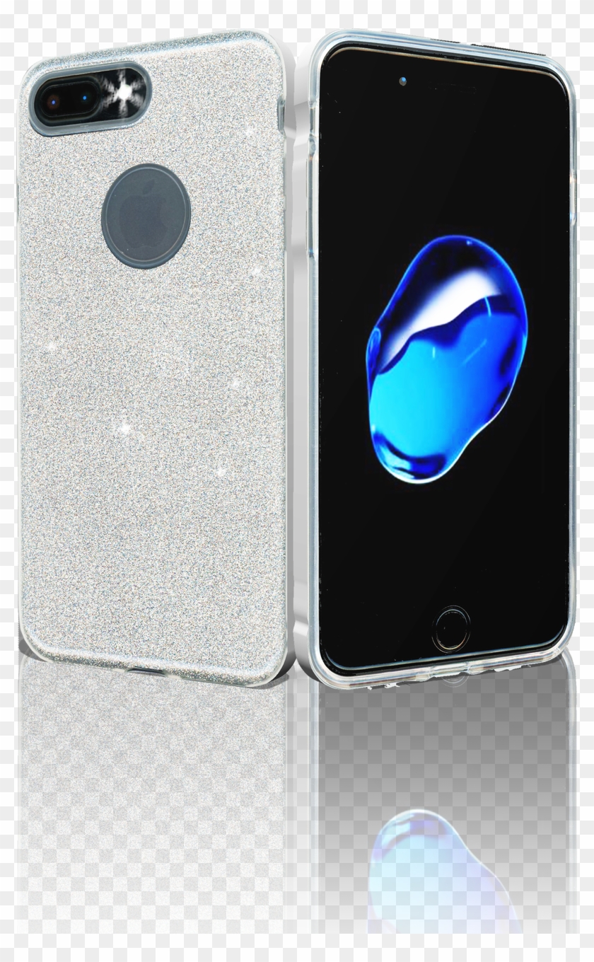 Iphone 7 Plus/8 Plus Mm Glitter Hybrid Silver - Smartphone Clipart #943455