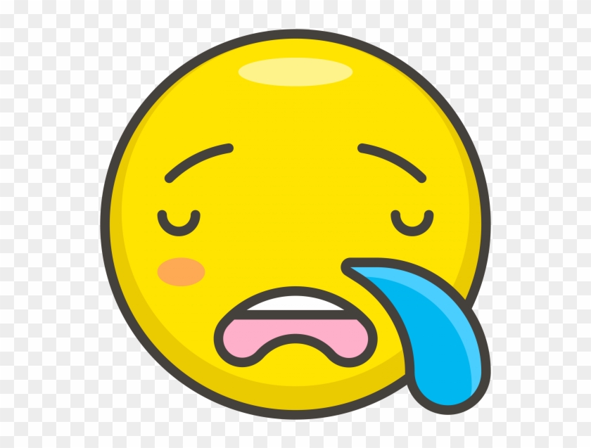 Sleepy Face Emoji - Smiley Clipart