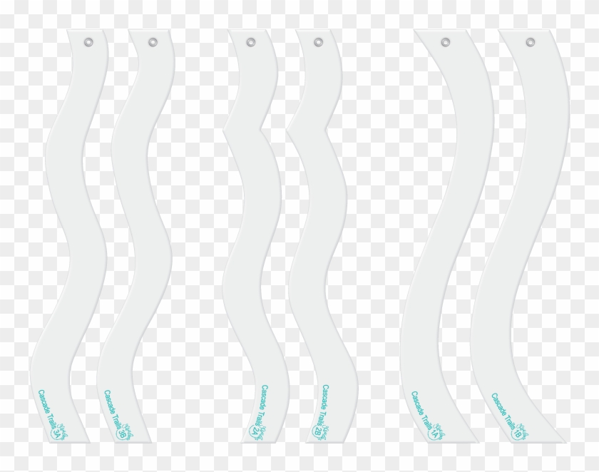 Cascade Trails Designer Template Fun Border Set - Monochrome Clipart