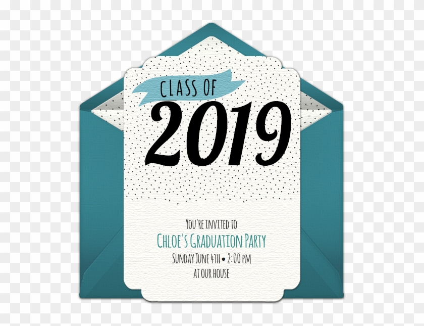 Class Of 2019 Dots Online Invitation - Poster Clipart