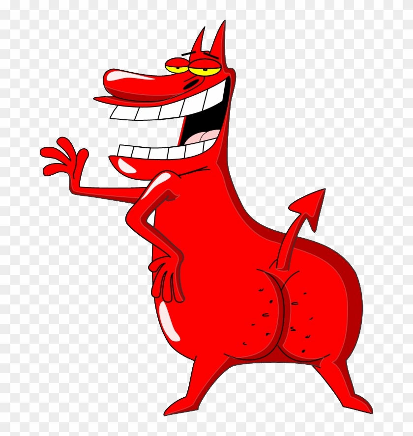 Demon - Cow And Chicken Red Guy Clipart #944165