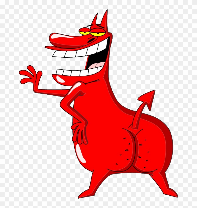 Demon - Cow And Chicken Red Guy Clipart