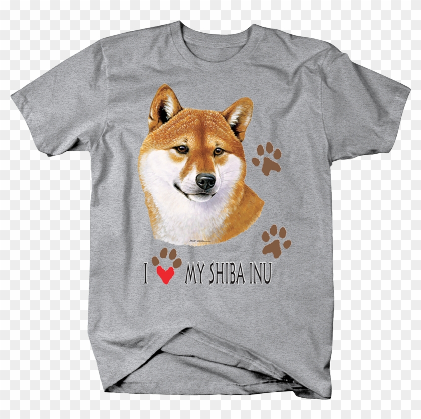 Image Is Loading I Love My Shiba Inu Dog With Paw - Funny Gun Shirt Clipart