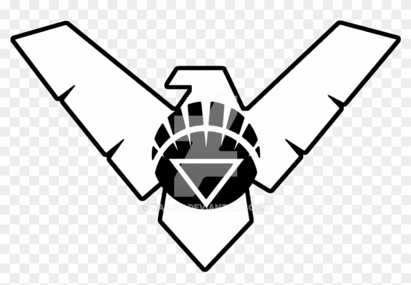 Nightwing Clipart Black And White - Emblem - Png Download