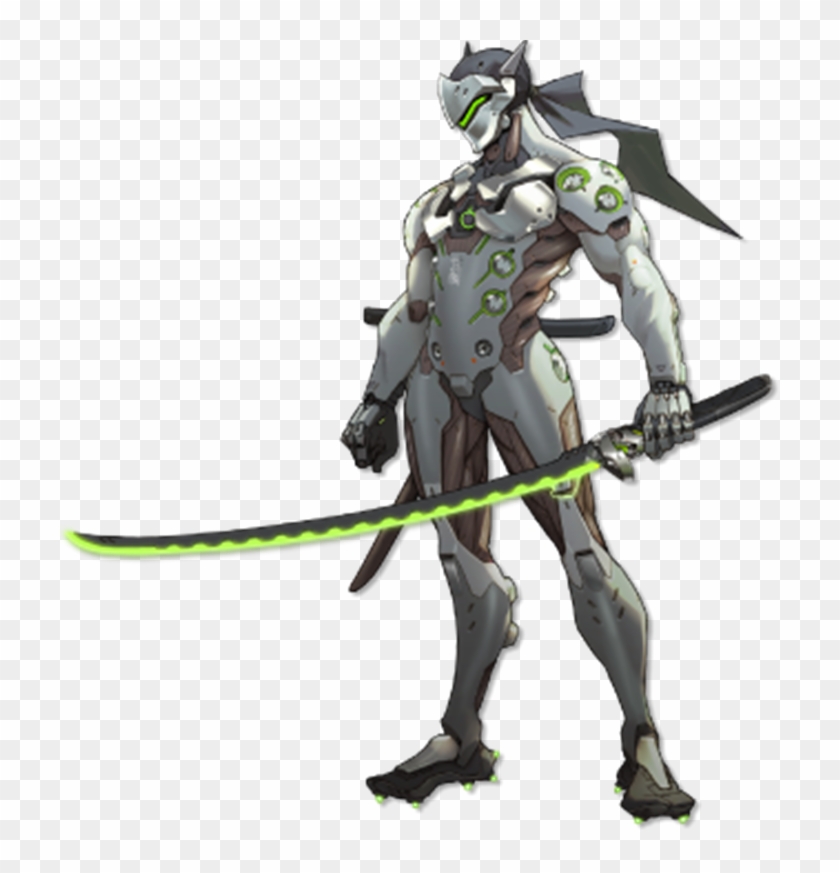 “genji Flings Precise And Deadly Shurikens At His Targets, - Genji Overwatch Clipart
