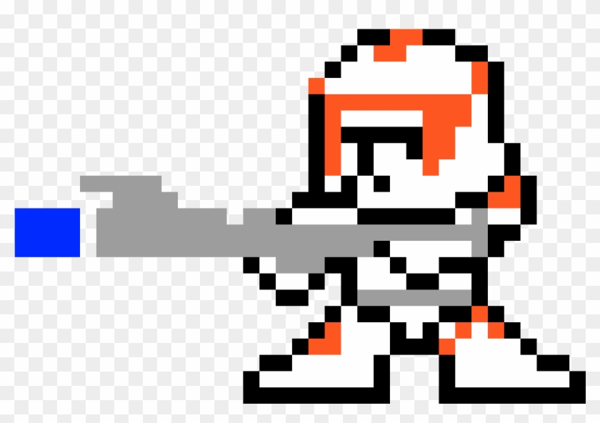 Clone Trooper - Perler Beads Star Wars Clones Clipart